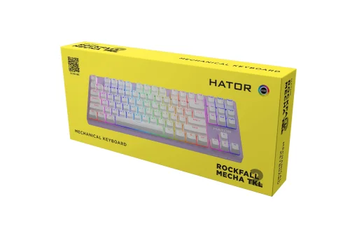 Клавіатура HATOR Rockfall 2 TKL Mecha Aurum Orange Switch Lilac (HTK-724)